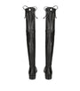 Stuart Weitzman Black Leather Lowland Bold Boots 40