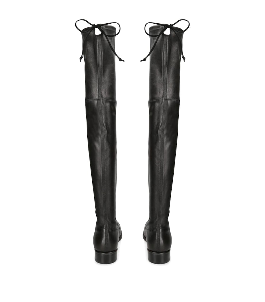 Stuart Weitzman Black Leather Lowland Bold Boots 40