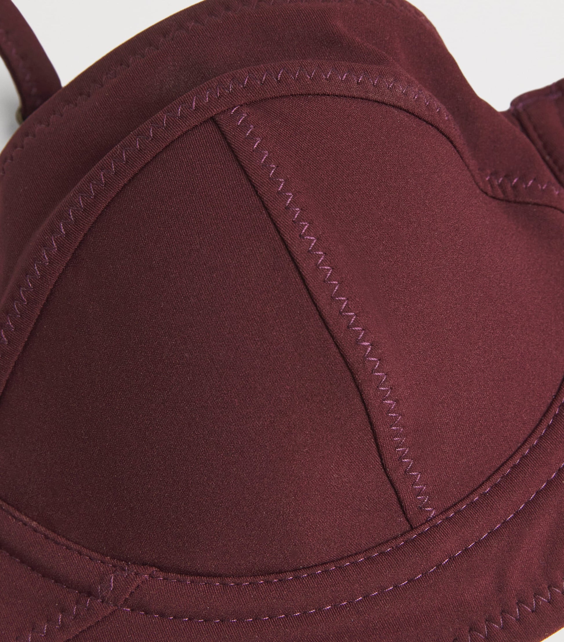 Burgundy Zahara Bikini Top
