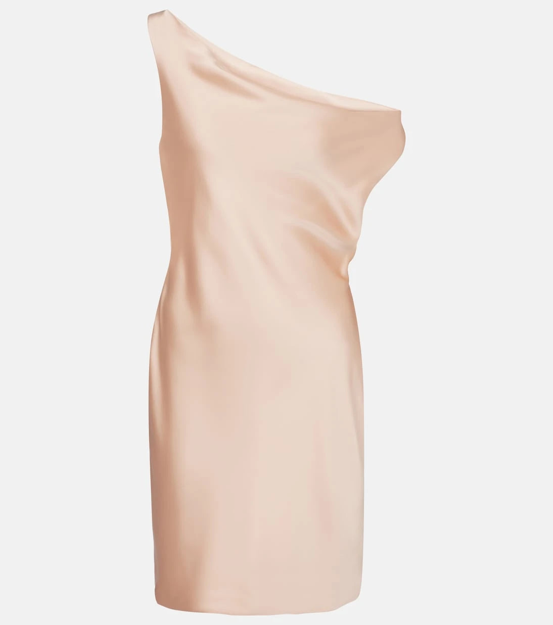 Norma Kamali - Maria asymmetric crêpe satin minidress