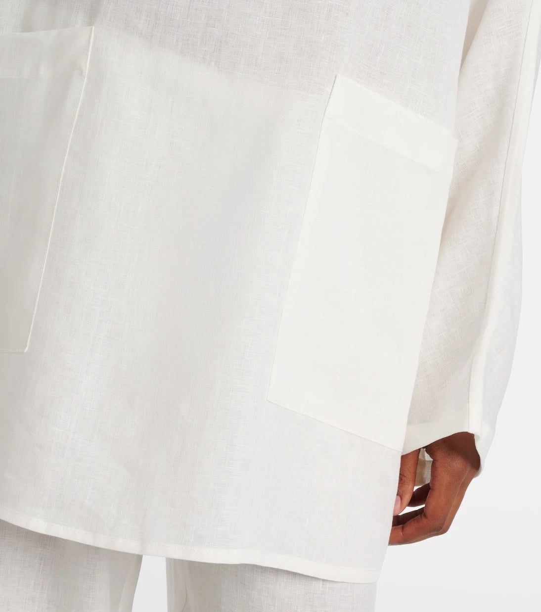 Asceno - Oversized linen top