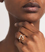 Sophie Bille Brahe Yellow Gold and Diamond Ensemble ‘J’ Ring