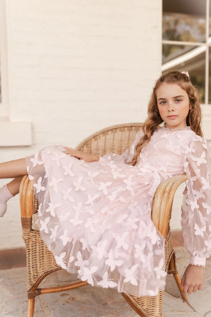 Petite Amalie - Embroidered tulle dress