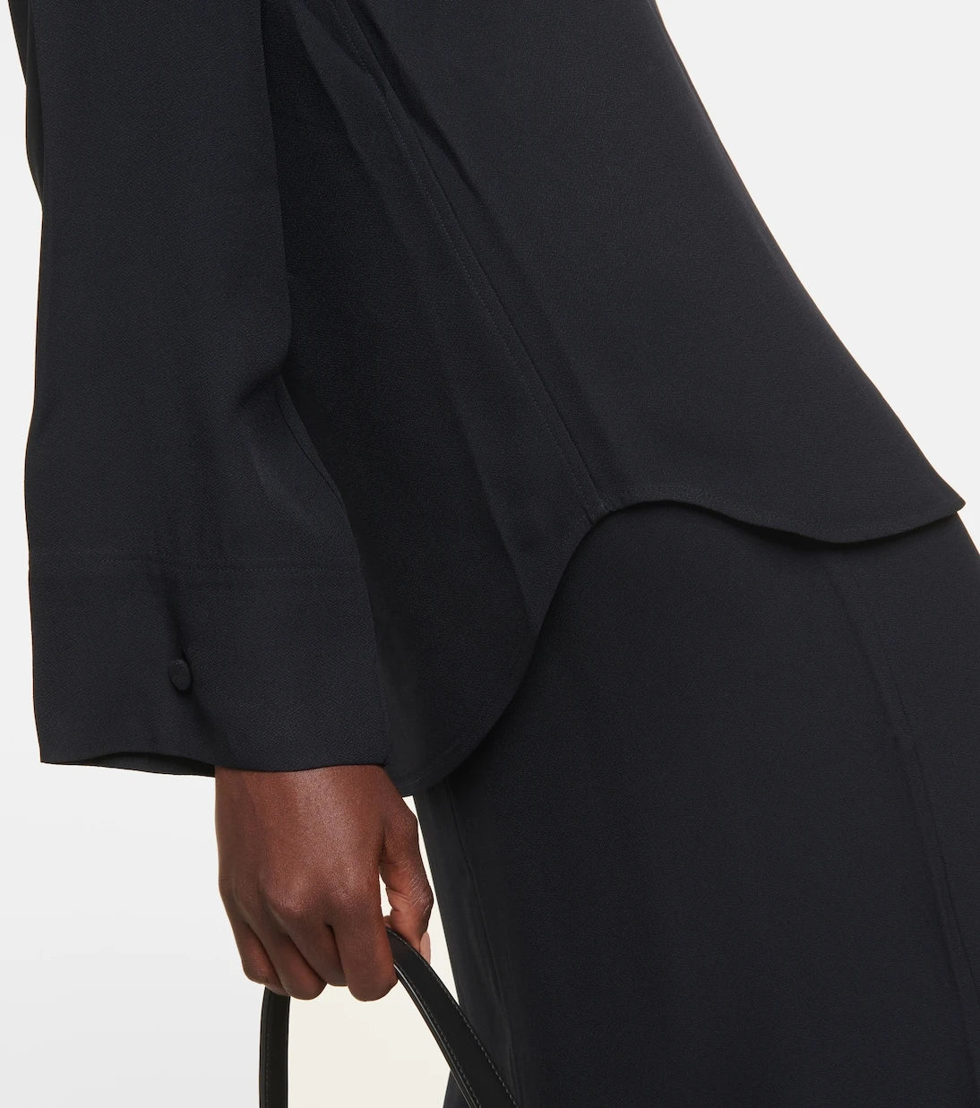 Toteme - High-neck satin blouse
