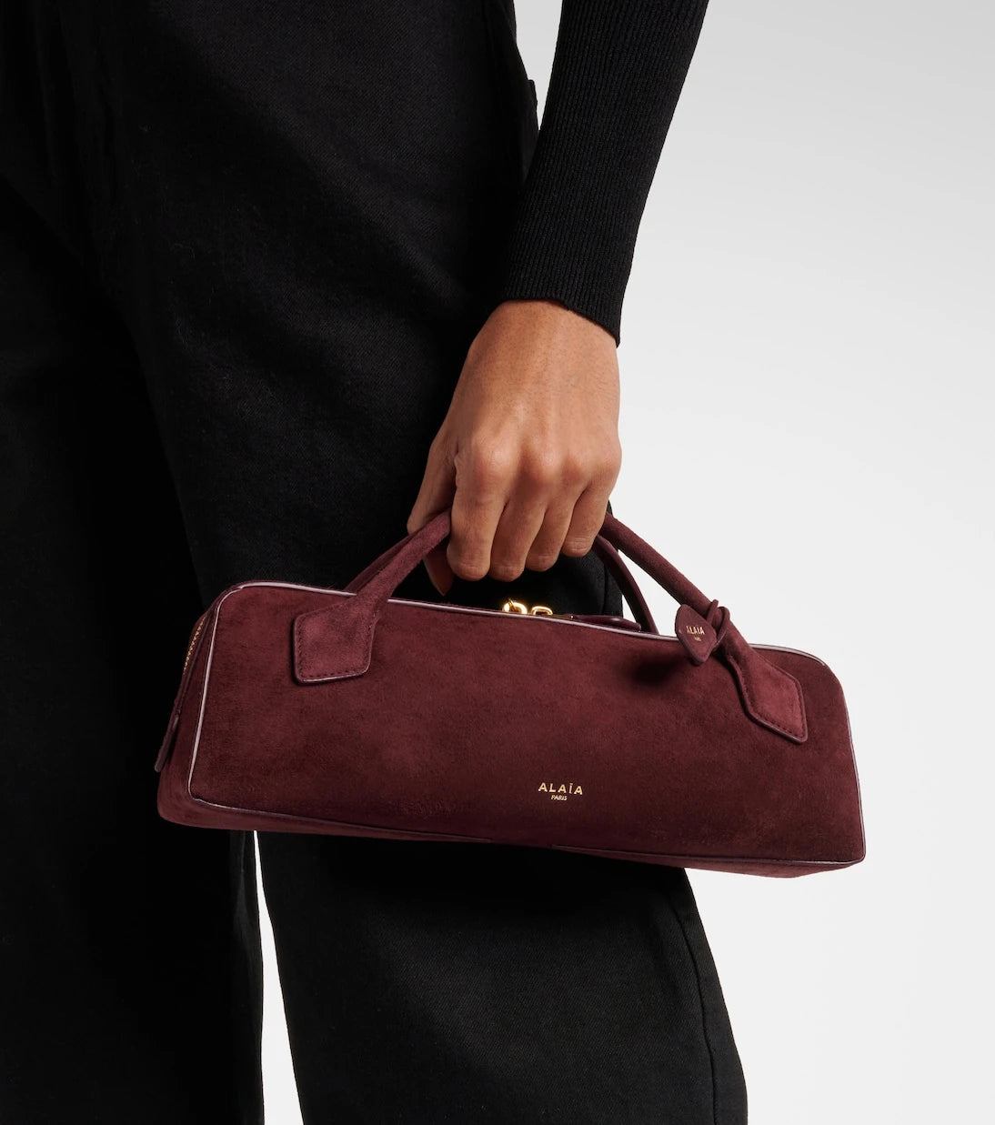 Alaïa - Le Teckel suede clutch