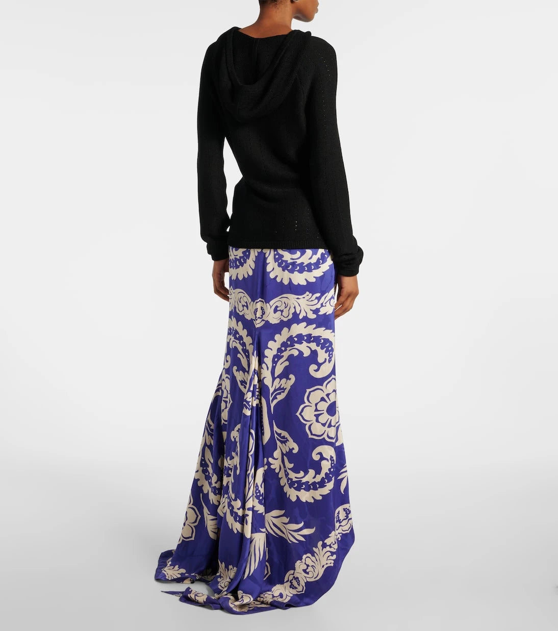 Etro - Hooded silk-blend sweater