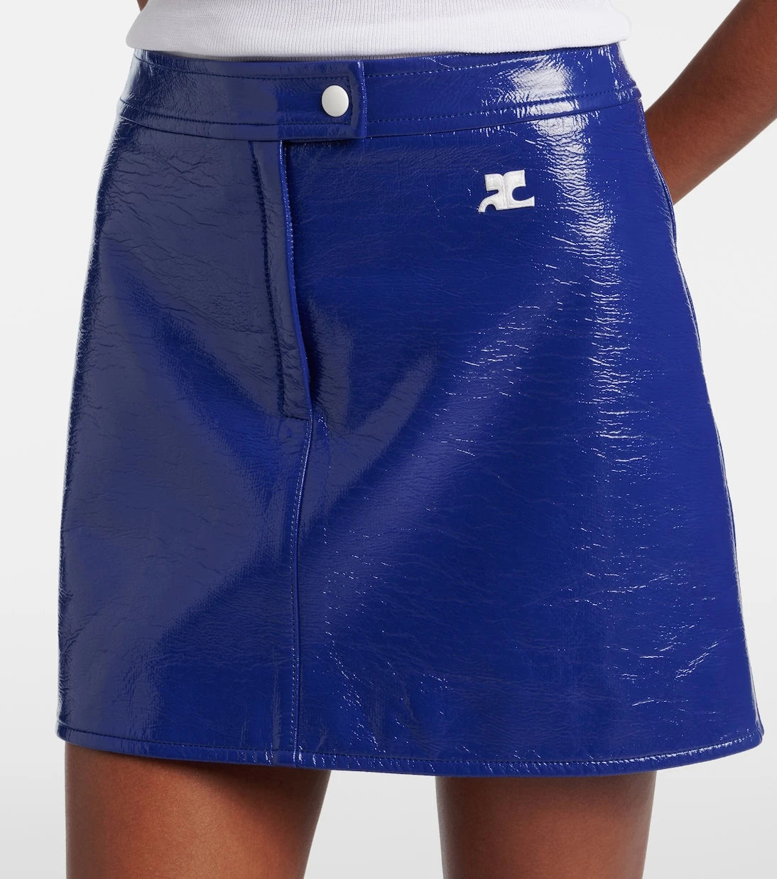 Courrèges - Reedition vinyl miniskirt
