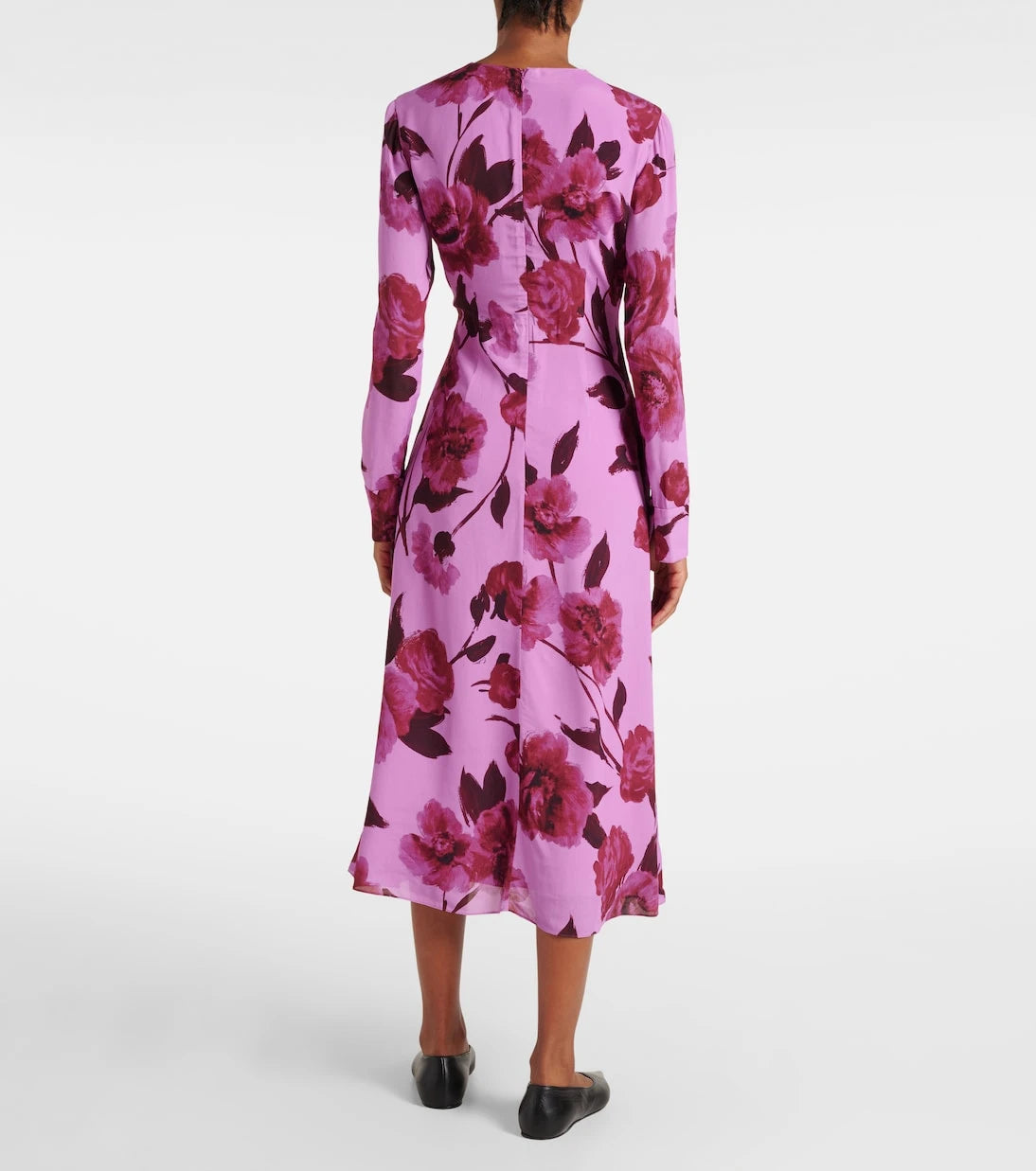 Erdem - Floral crêpe midi dress