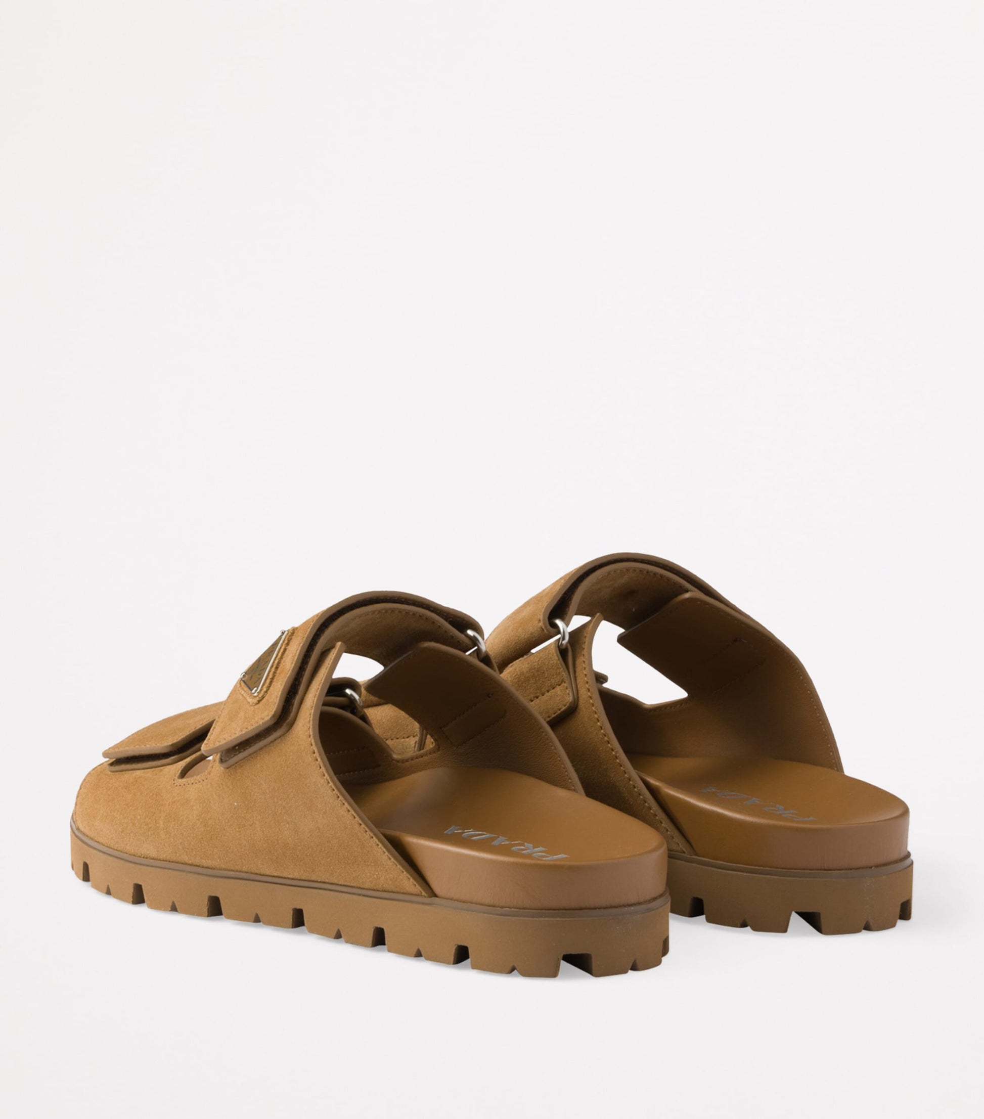 Suede Triangle Sandals