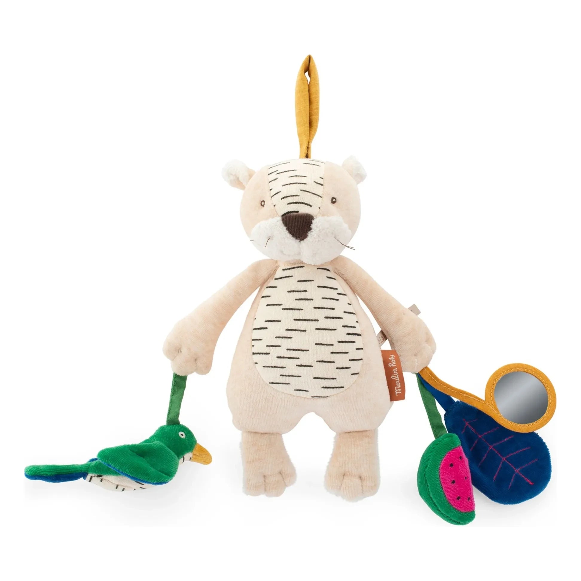 Moulin Roty - Baboo Tiger activity plush - Mawa's forest