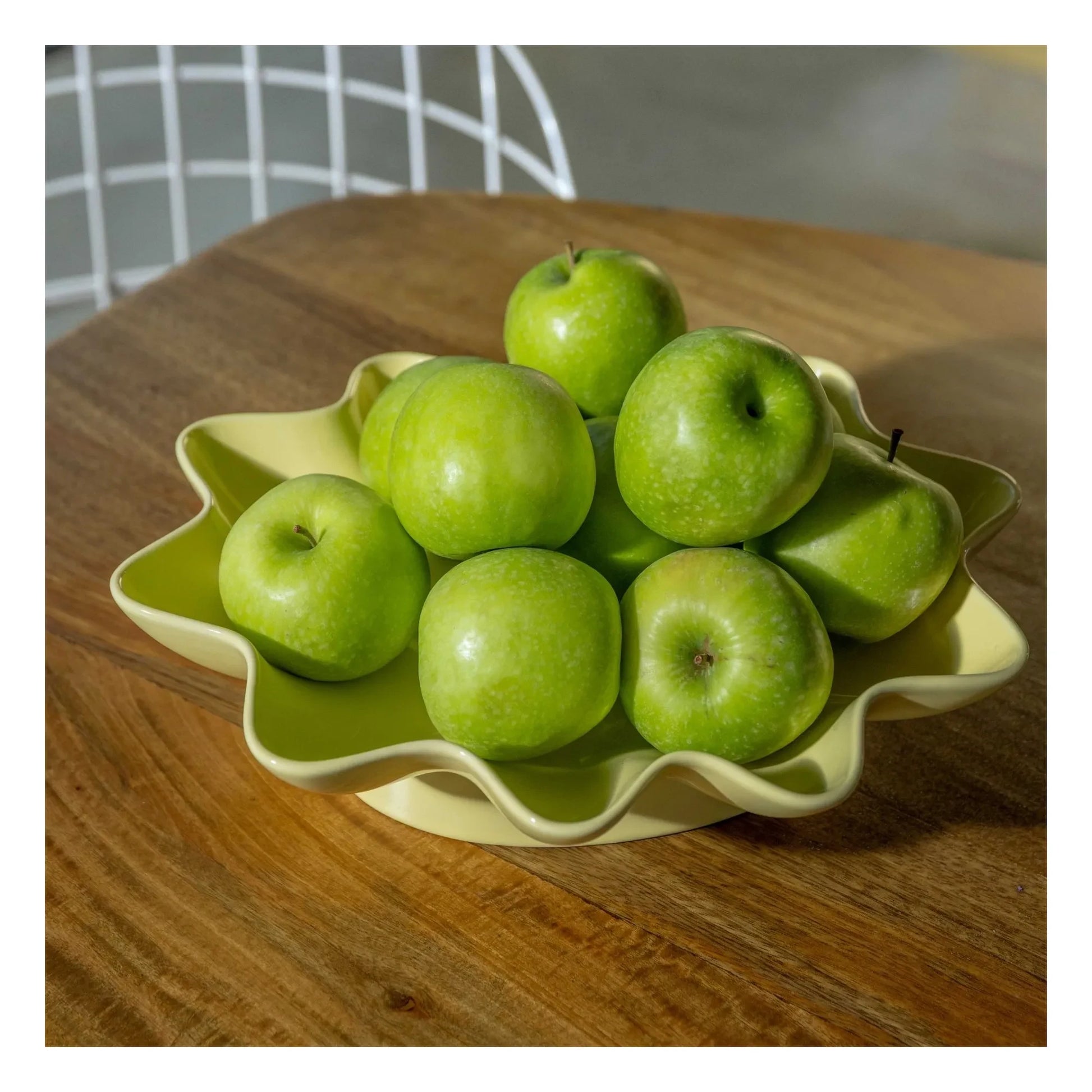 &Klevering - Sun stoneware dish | Pale yellow