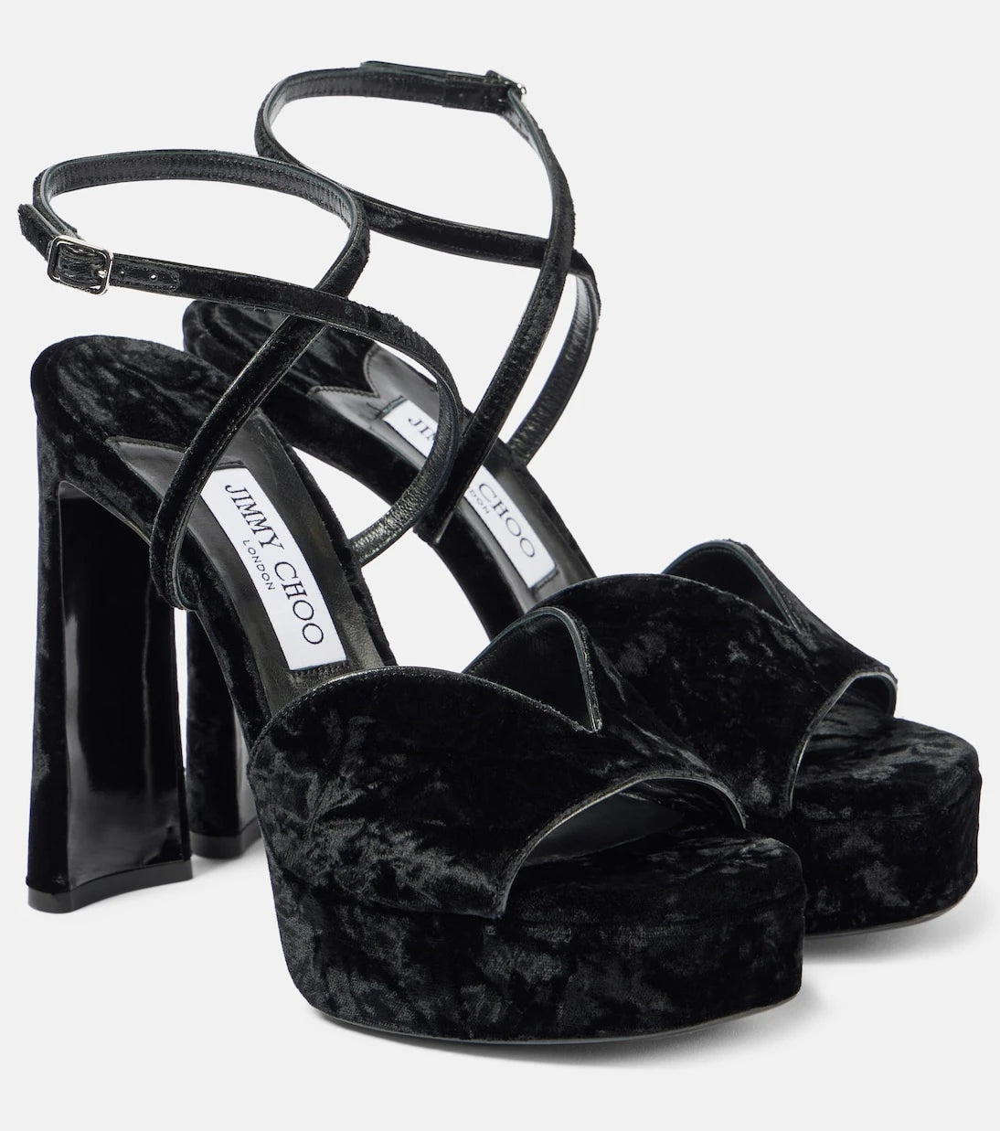 Jimmy Choo - Karli 125 velvet platform sandals