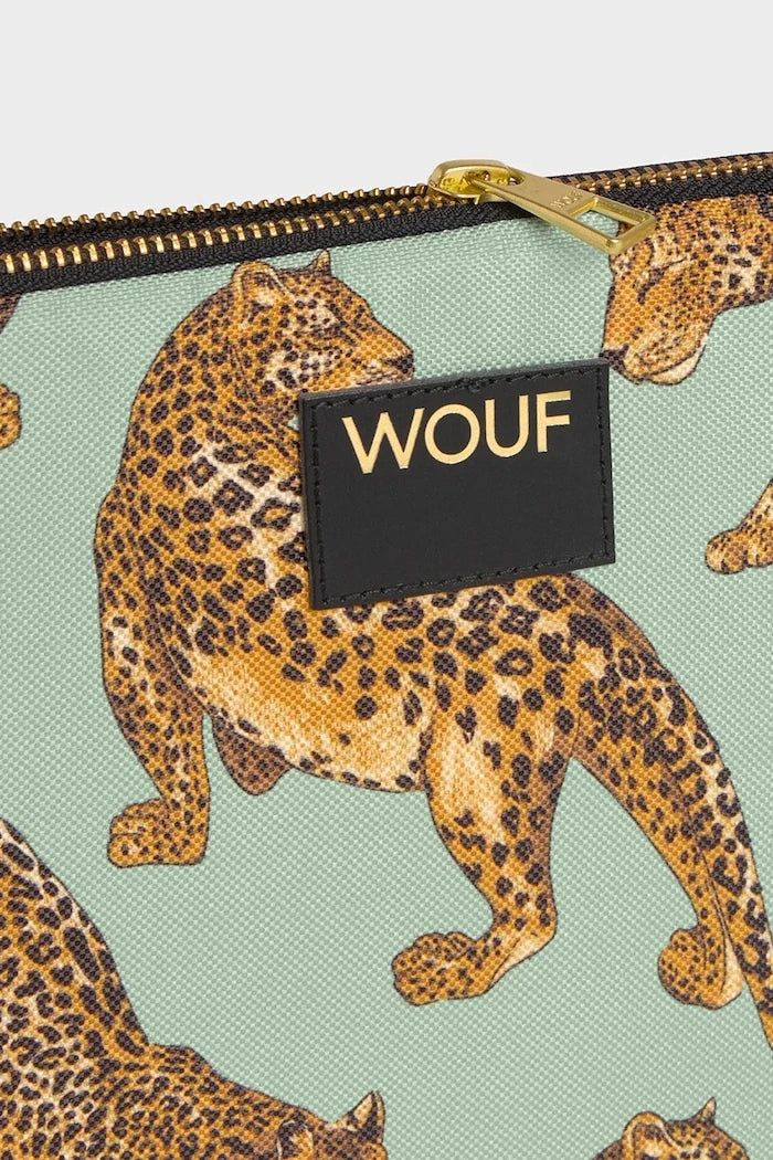 Калъф за лаптоп WOUF Emerald Leopard 13"/14"