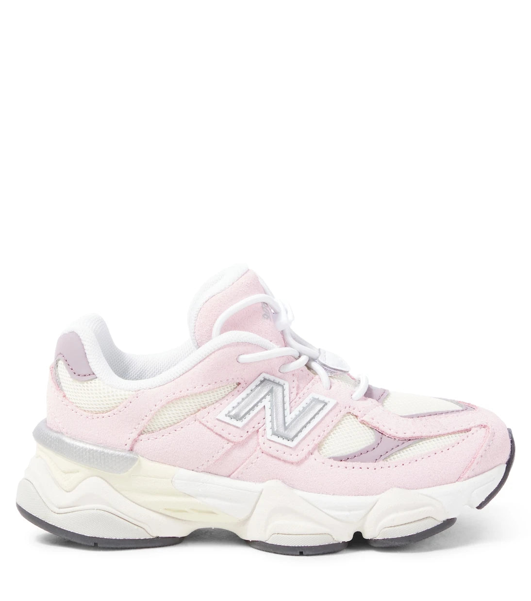 New Balance Kids - حذاء رياضي 9060 مزين بالجلد السويدي