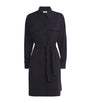 Weekend Max Mara Blue Belted Mini Shirt Dress