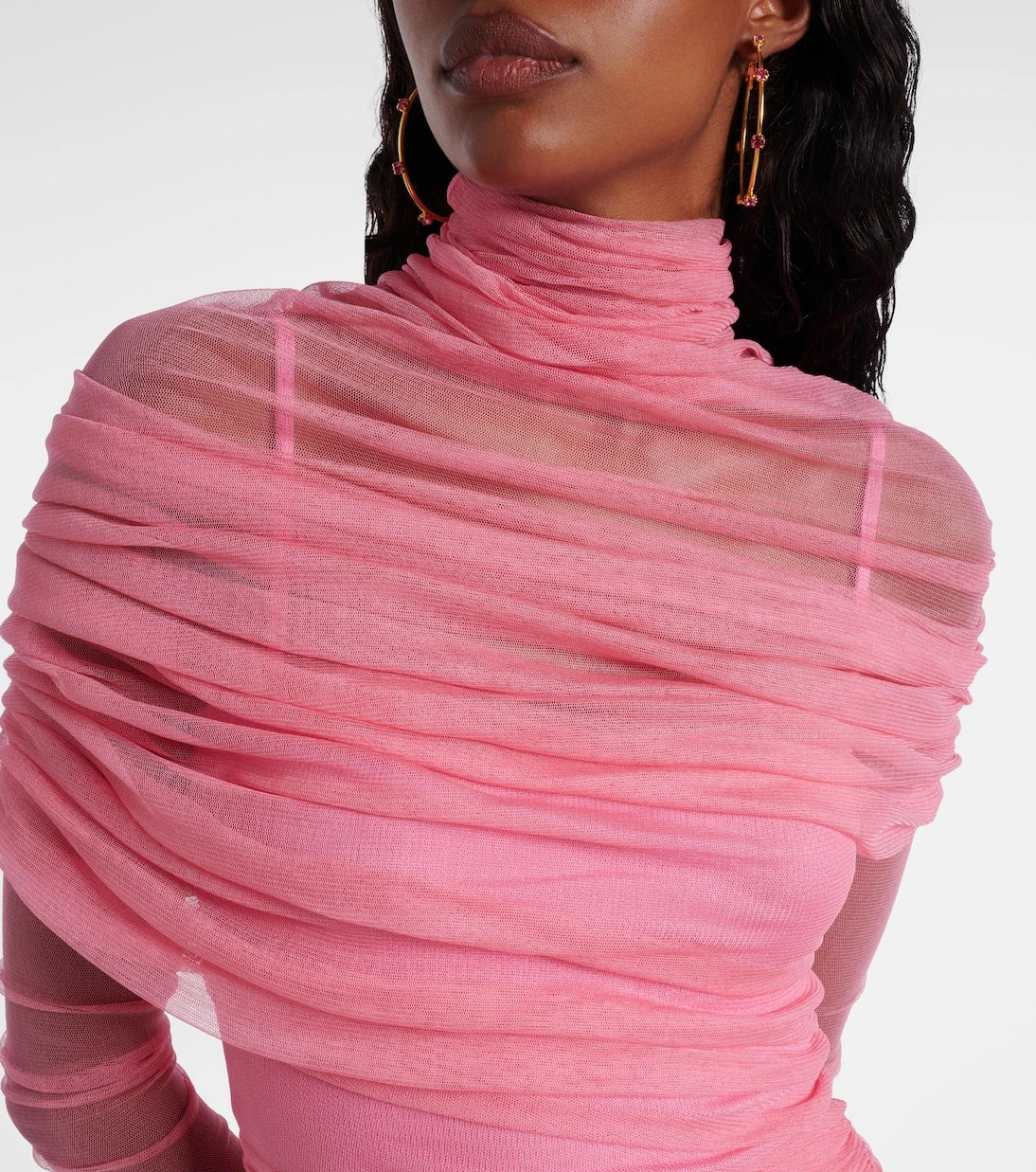 Christopher Esber - Christo ruched sheer silk minidress