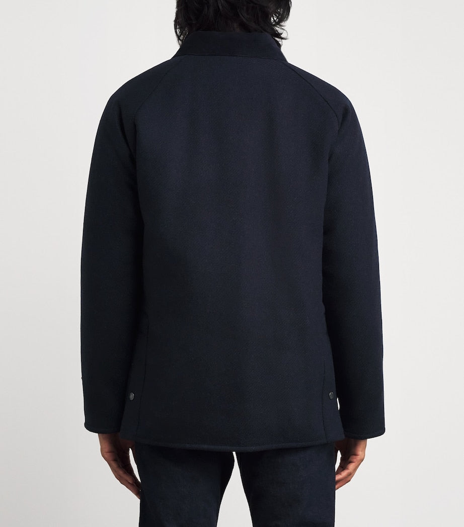 Navy Wool Bedale Jacket