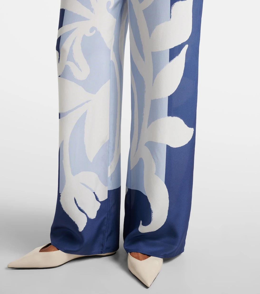 SIR - Sorrento printed silk satin wide-leg pants