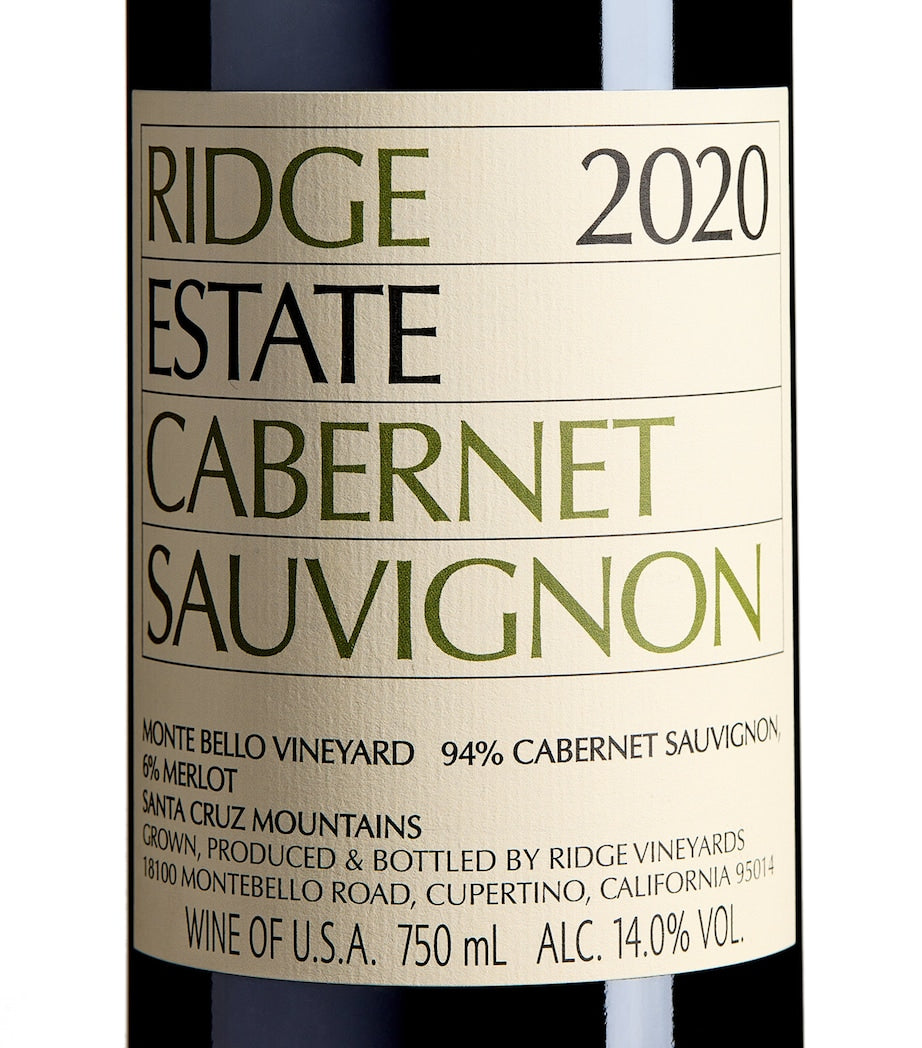 Ridge Estate Cabernet Sauvignon 2020 (75cl) - California, USA