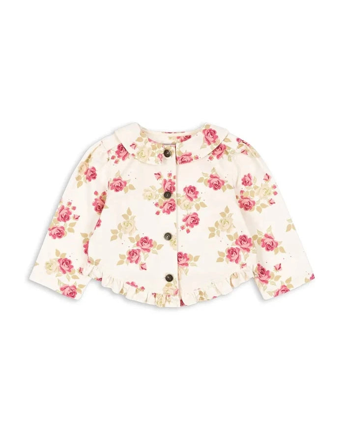 Konges Sløjd MAGOT FRILL JACKET GOTS Çocuk Kot Ceket