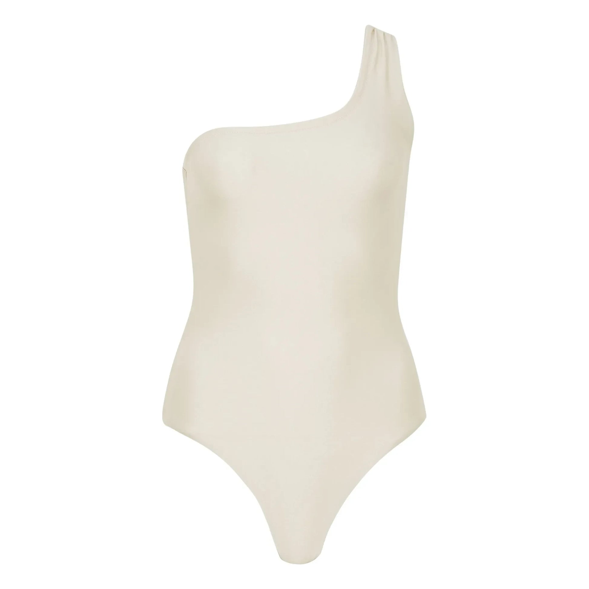 Alma Deia - Ava Asymmetrical 1-Piece Swimsuit | Off white