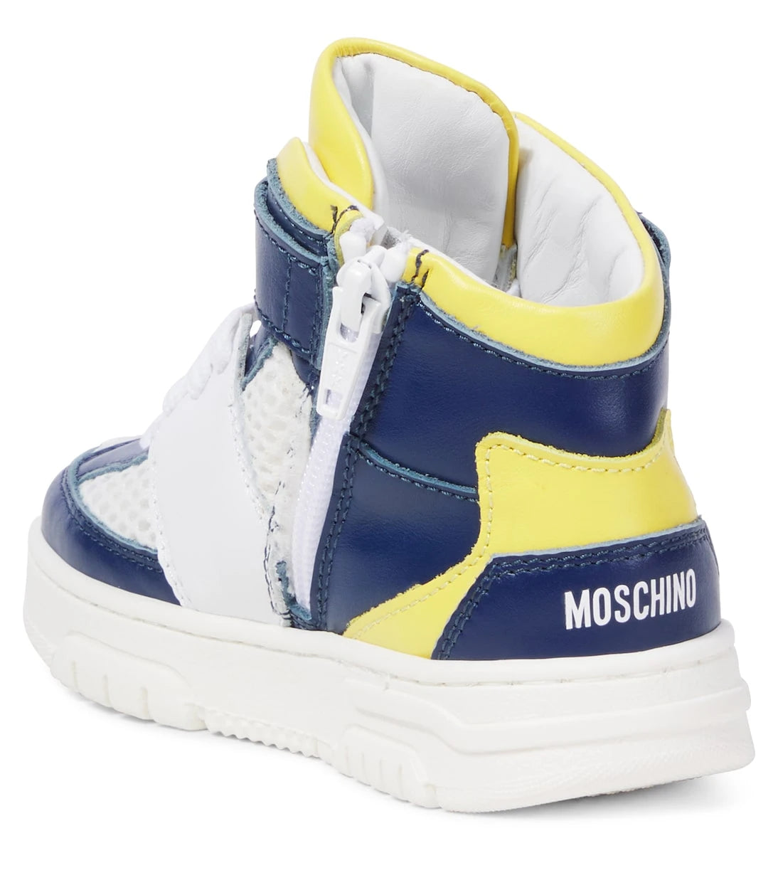 Moschino Kids - أحذية رياضية جلدية