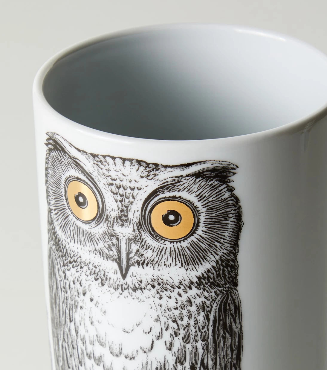 Fornasetti - Civette Small porcelain vase