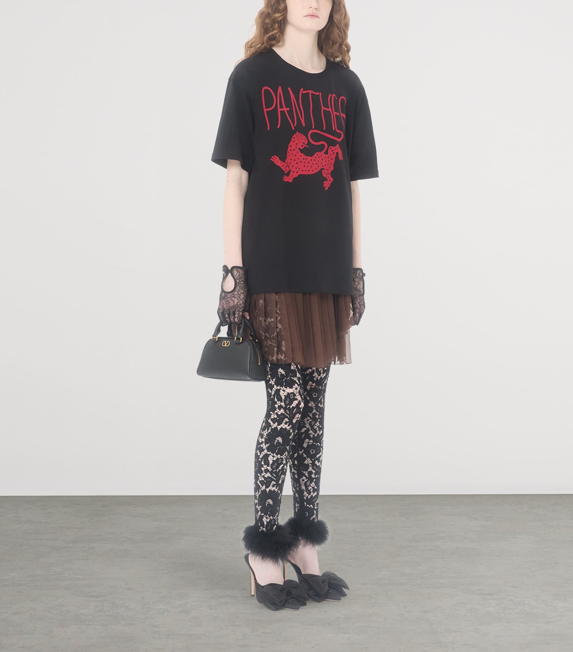 Mini Grained Leather VLogo Signature Top-Handle Bag