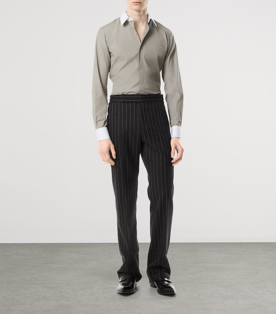 Cotton Contrast-Trim Shirt