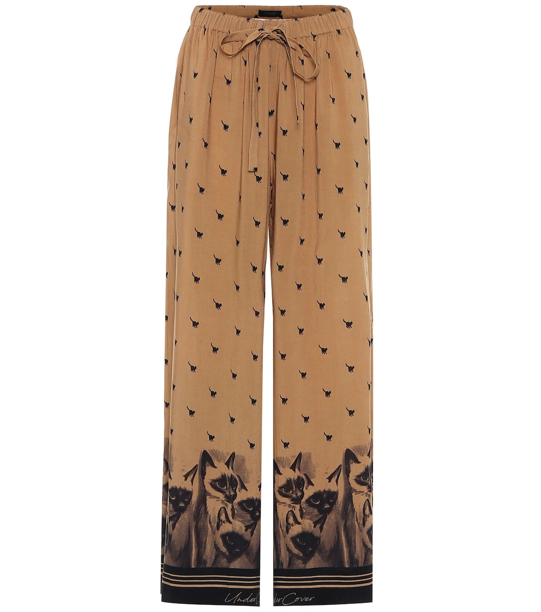 Undercover - Printed drawstring pants