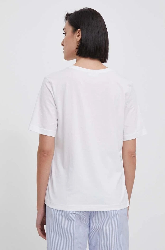 Lacoste basic kadın pamuklu tişört
