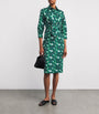 Max Mara Beige Cotton Poplin Print Shirt Dress