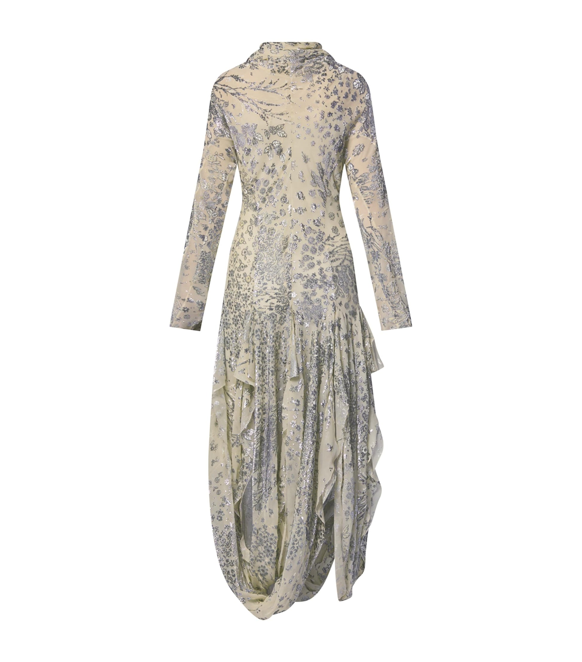 LOUIS VUITTON Multi Metallic-Silk Ballet Maxi Dress