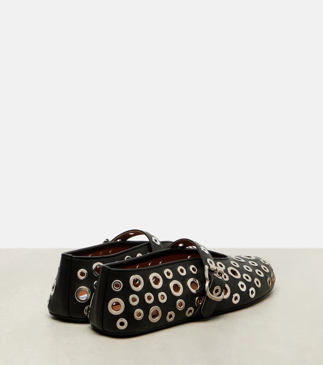 Alaïa - Studded leather ballet flats