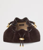Small Suede Cinch Shoulder Bag