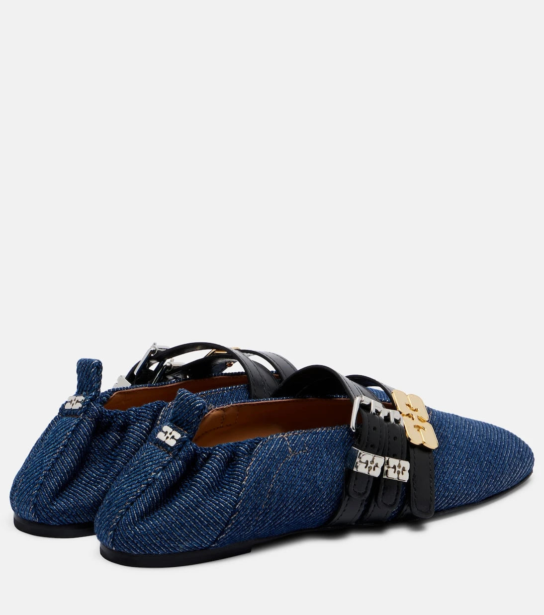Ganni - Logo ballet flats