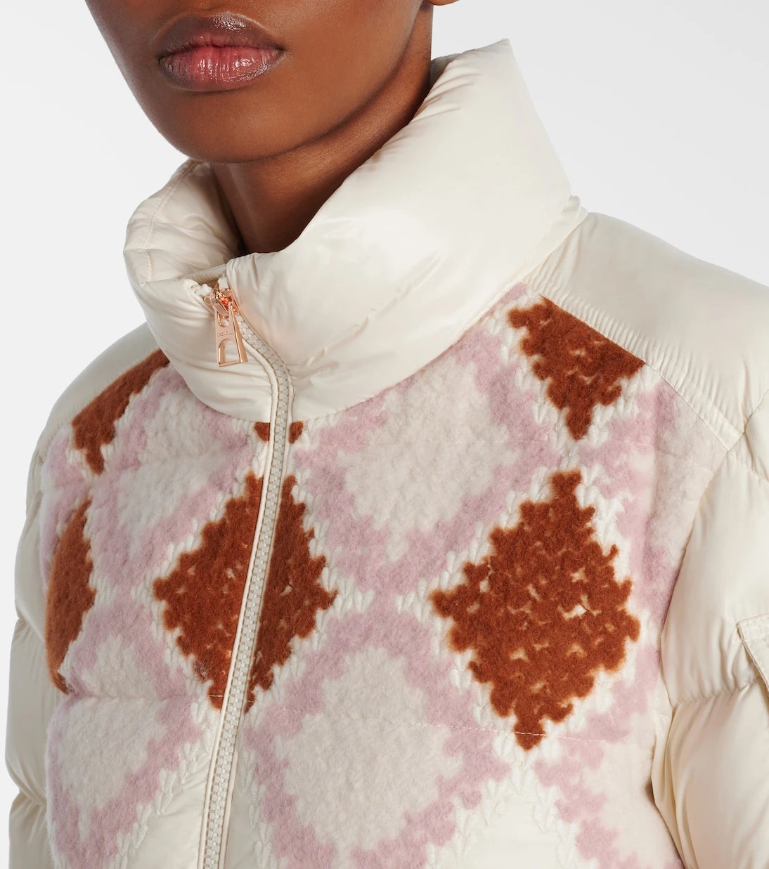 Moncler - Megara embroidered down jacket