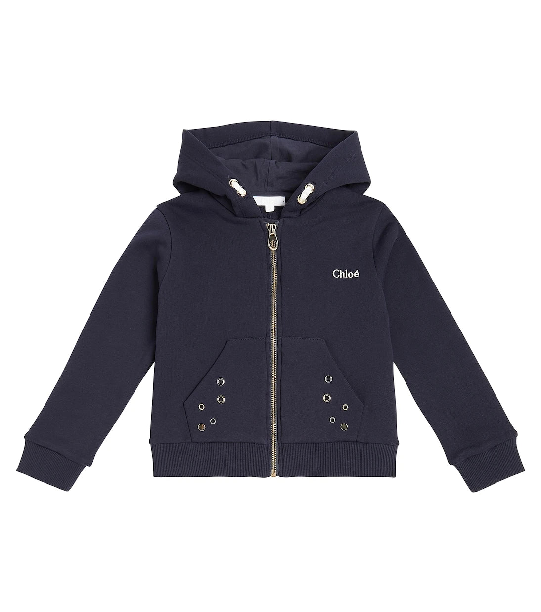 Chloé Kids - سويت شيرت من القطن جيرسيه