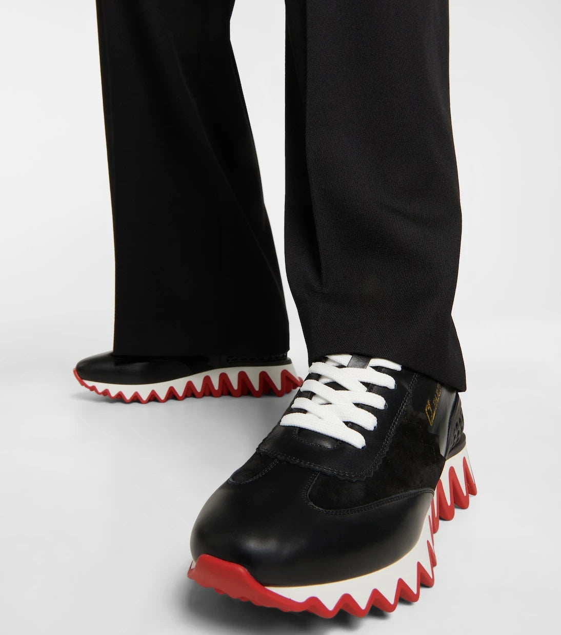 Christian Louboutin - Loubishark leather sneakers