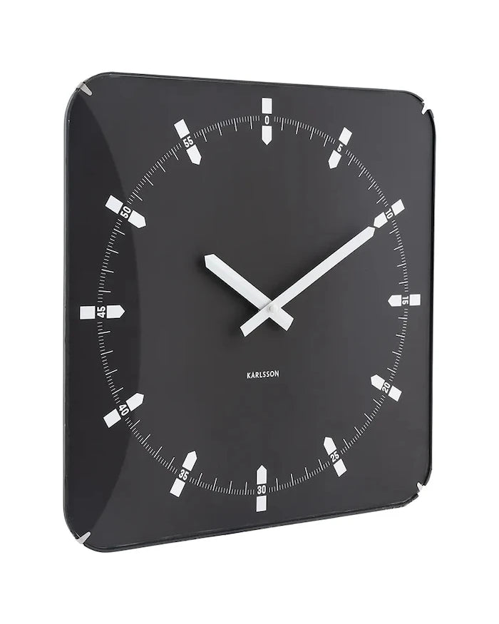Karlsson Sucinto Dome Square Duvar Saati 35 x 35 x 4,5 cm