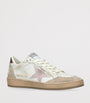 Golden Goose White Leather Ball Star Sneakers