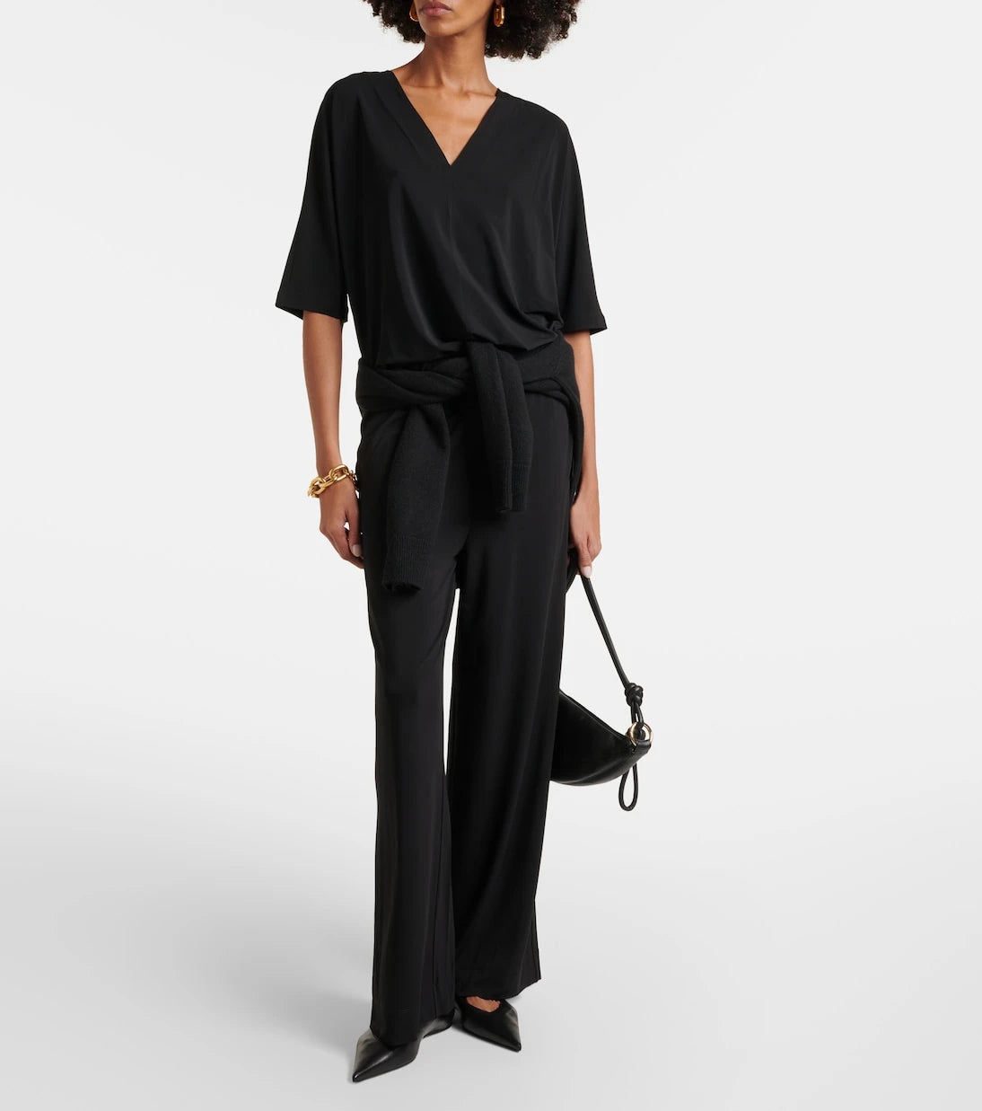 Max Mara - Linfa jersey crêpe top