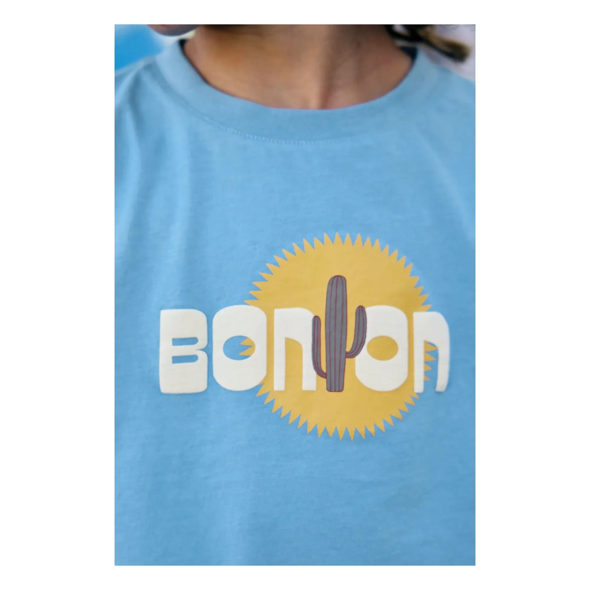 Bonton - Tubo Cactus T-shirt | Light blue