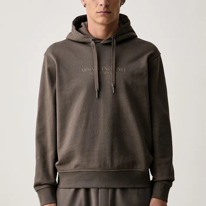 Kapüşonlu erkek pamuklu sweatshirt