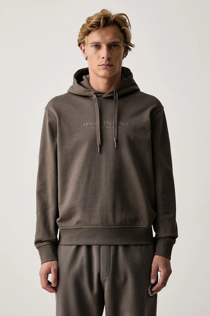 Kapüşonlu erkek pamuklu sweatshirt