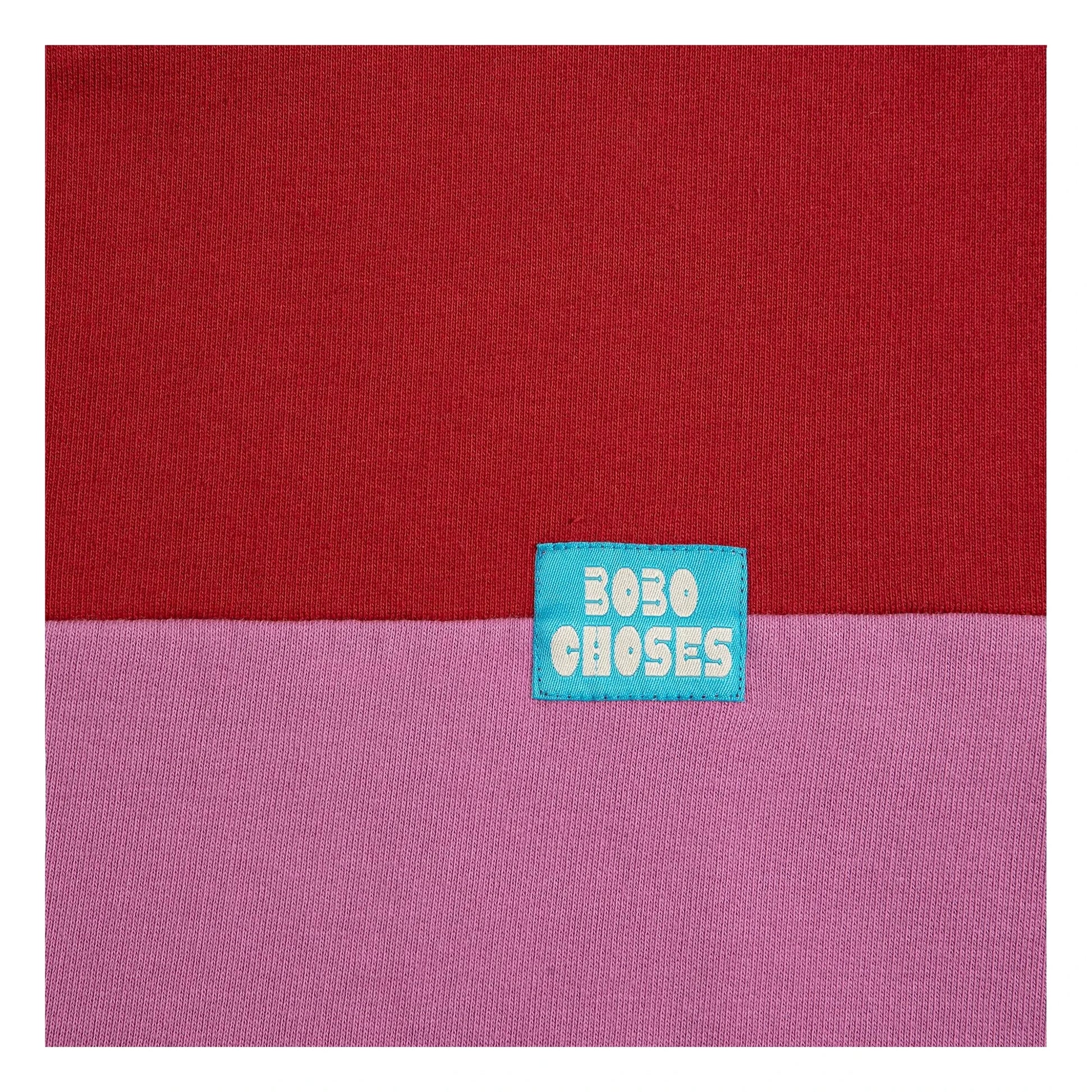 Bobo Choses - Color Block organic cotton sweatshirt | Red