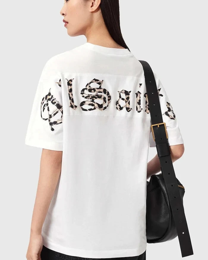AllSaints kadın pamuklu tişört FUSE