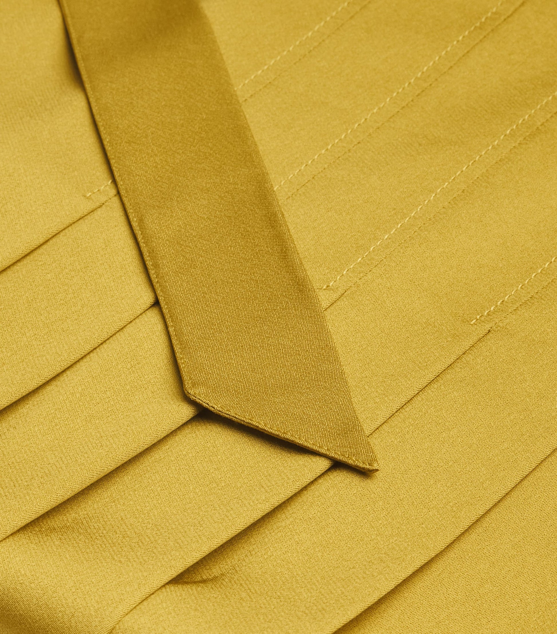 Joseph Brown Crepe Jeanne Pleated Mini Skirt