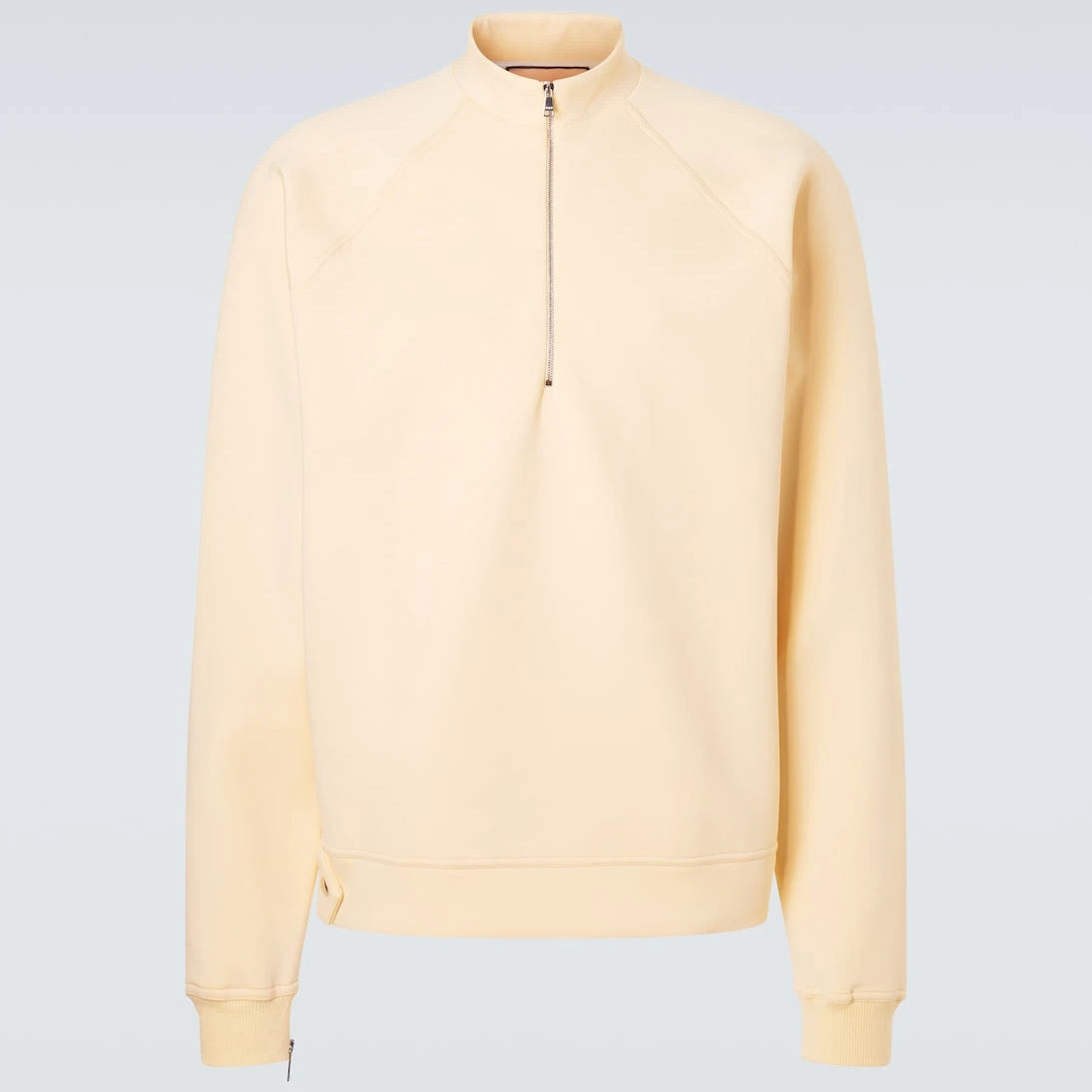 Plan C - Cotton-blend half-zip sweatshirt