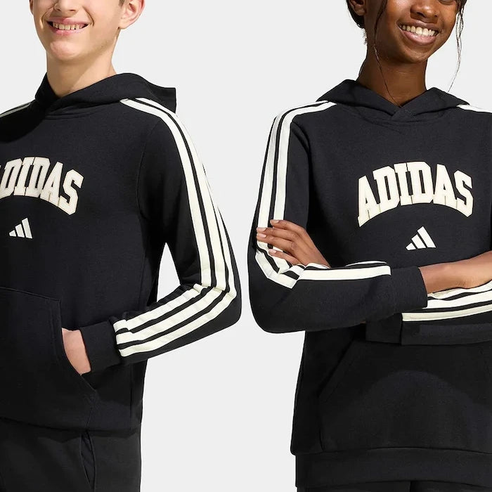 adidas суичър с качулка за деца с памук